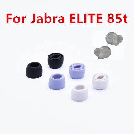 New 6Pcs SML Size Replacement Ear Tips Earbuds EarTips For Jabrae Elite 85t Earphone