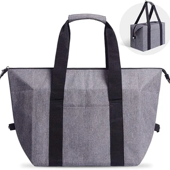 70L Extra Large Format Insulated Bag For Men Leak Proof Cold Storage Folding Beach Shopping Bag Thermal Cooler Tote with Zipper