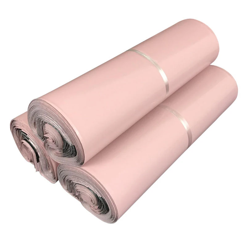 10Pcs Blue/Pink Plastic Courier Bag Milk Tea Color Shipping Mailing Bags Small Gift Packaging Bag Business Express Poly Mailers