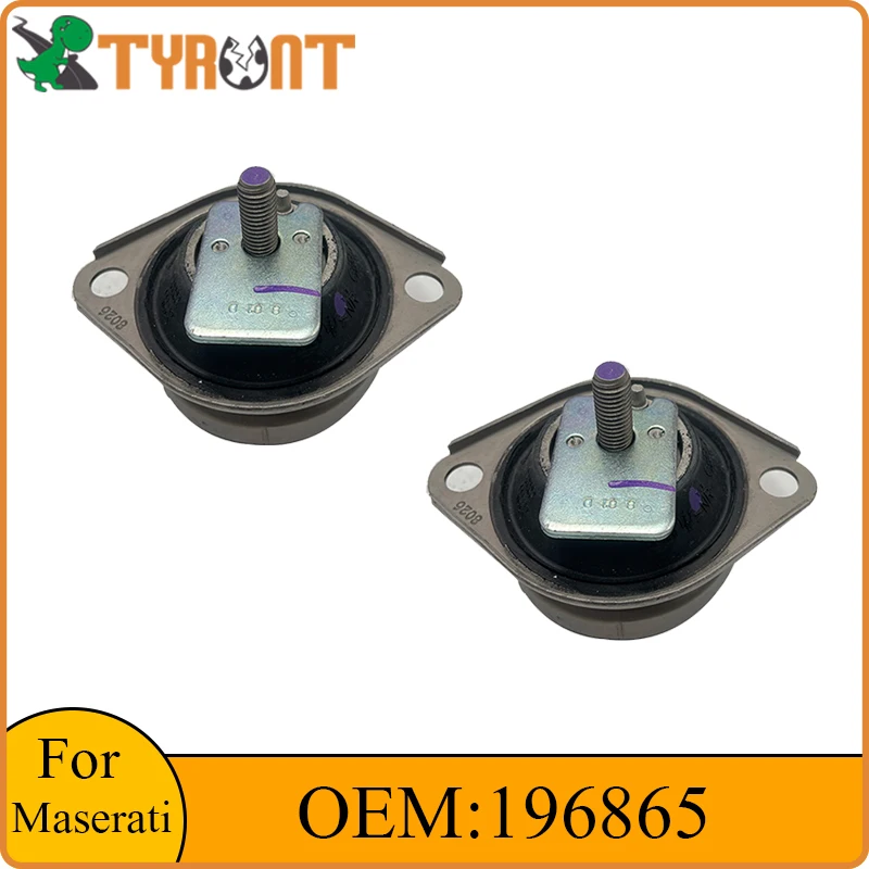 2PCS TYRNT Transmission Support Soft Liner Mount Foot Pad 196865 For Maserati Quattroporte M139 GranTurismo Car Accessories