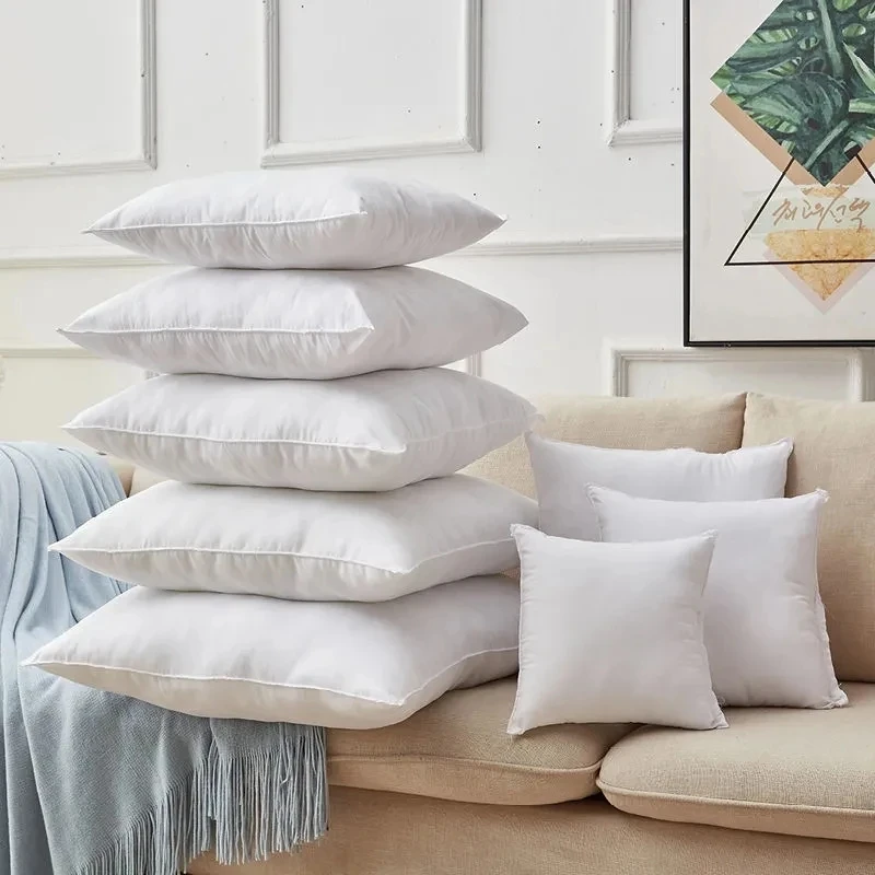 Multiple Size Simple Breathable Square Cushion Core High Resilience PP Cotton Pillow Core Sofa Backrest Cushion Core With Zip 6