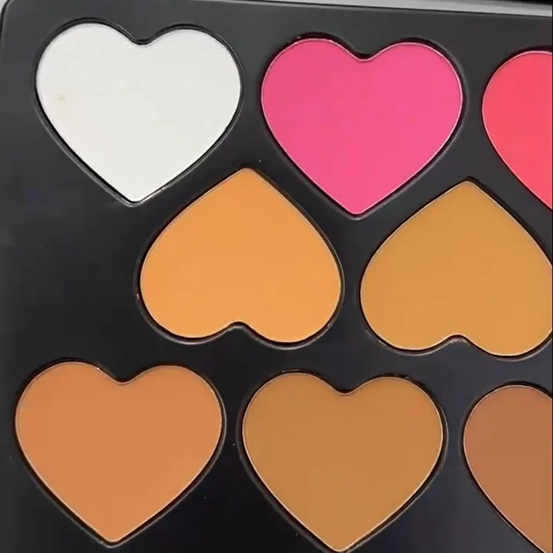 MICOLOR with Brush 14 Colors Contour Color Palette Makeups Pressed Powder Tray Trimming Highlight Shadow Concealer Brighten 5
