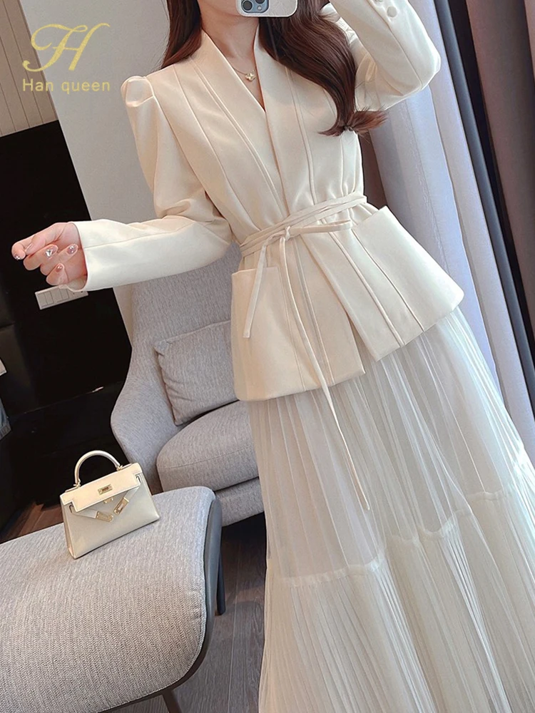 Women Blazer Skirt Sets Elegant Women Elegant Suit Set Skirt