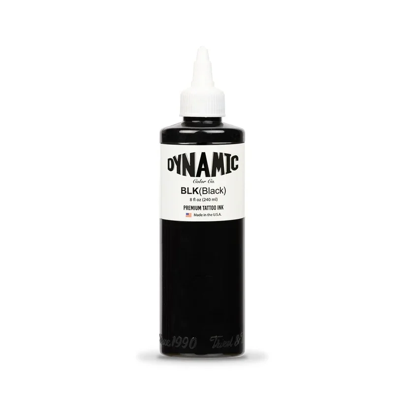 8OZ 240ML Dynamic Ink Professional Permanent Body Art Pigment Black Tattoo Ink Pigment Secant Black And Totem