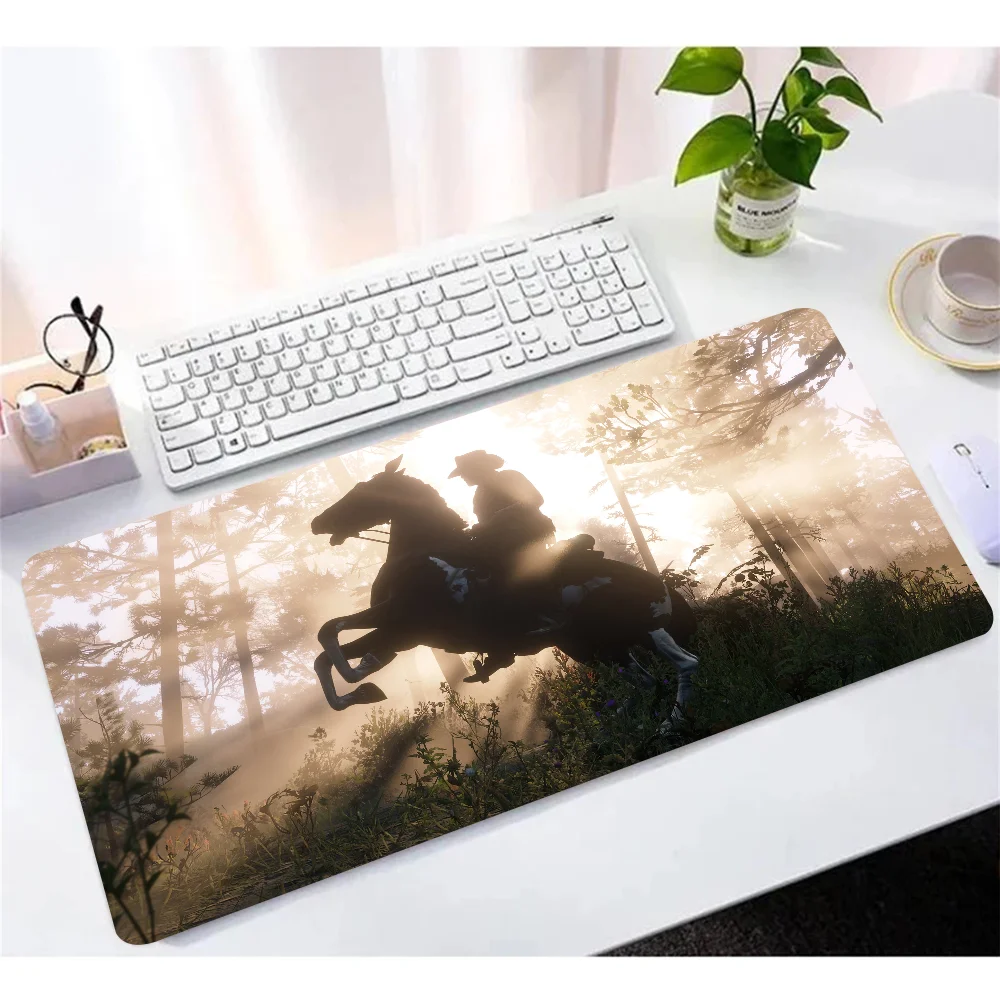 

Mousepad Computer Red Dead Redemption 2 Mouse Pad Mousepad Abstract Large Most people like it Carpet PC Desk Mat keyboard Pad