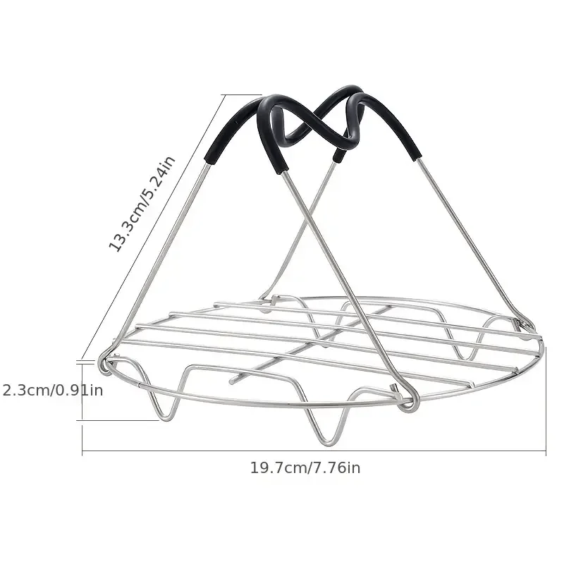 1pc Steamer Rack Trivet with Heat Resistant Compatible with Instant Pot Accessories Quart, Rack Pressure Cooker Trivet