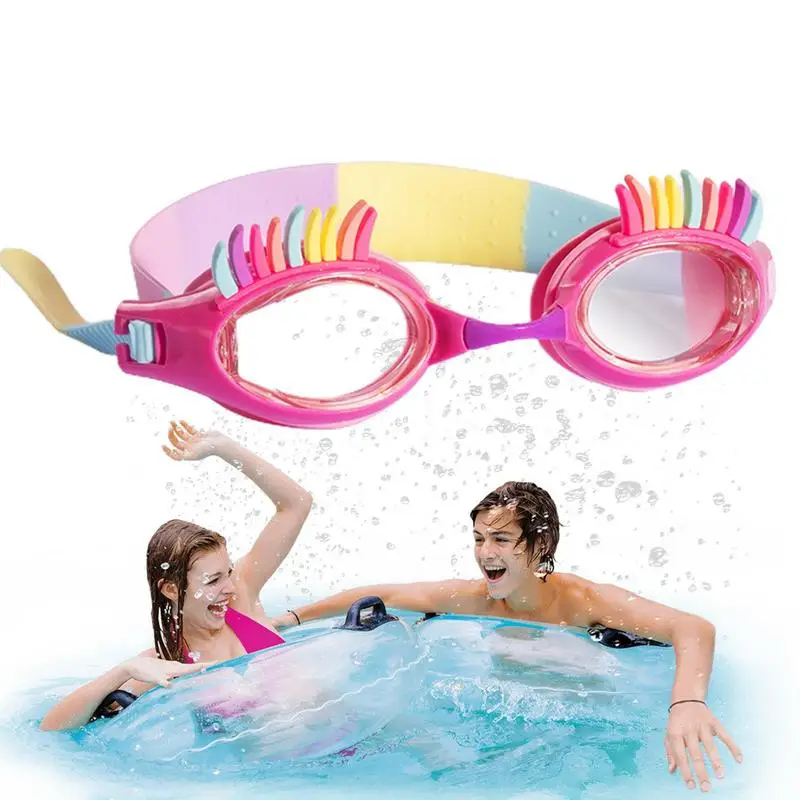 

Cartoon Swim Training Glasses Cute HD Waterproof Swim Eyewear For Girls And Boys With Adjustable Silicone Strap Swimming Helper