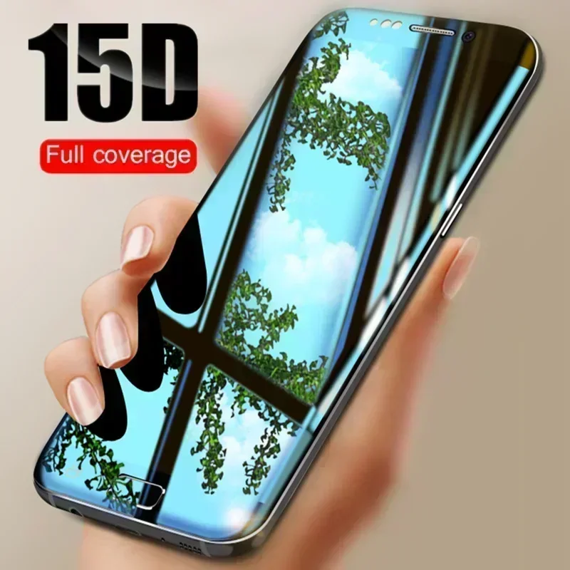 

Закаленное стекло HD 15D для Samsung Galaxy S8 S9 Plus Note 9 8 S6 S7 Edge, Защитное стекло для экрана, пленка для S8 S9