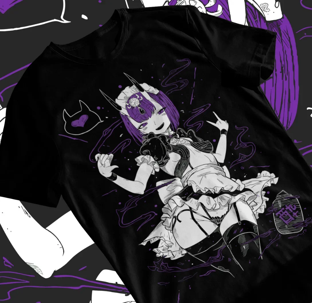 

Shuten Douji футболка убийца Fate большой заказ аниме девушка Fanart Мягкая футболка