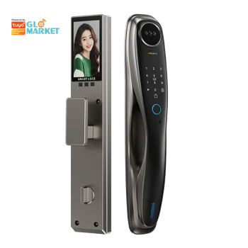 3d Face Recognition Tuya Smart Door Lock Biometric Palmprint Fingerprint Intelligent Digital Lock 1