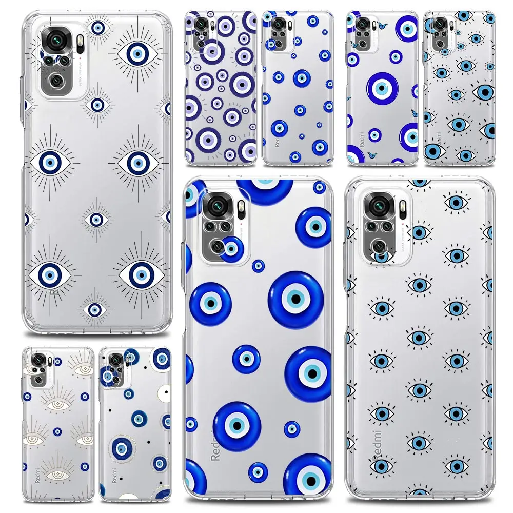 Clear Blue Eye Art Design Phone Case, Xiaomi Redmi Series