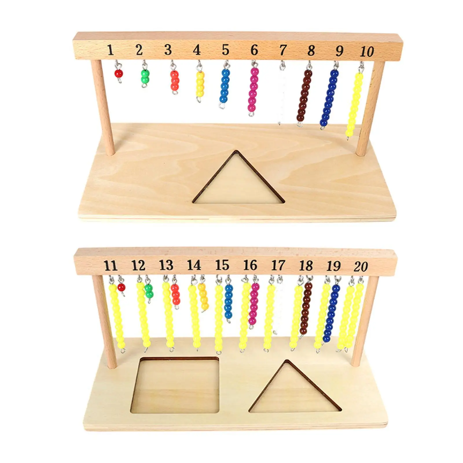 Colorful Beaded Stair Hanger Preschool Learning with Beads Colorful Beaded Hanger for Boys And Girls