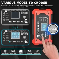 Car Battery Charger 6A 12V Car and Motorcycle Battery Charging Device Lead-acid Battery Smart Repair LCD Display - Image 2