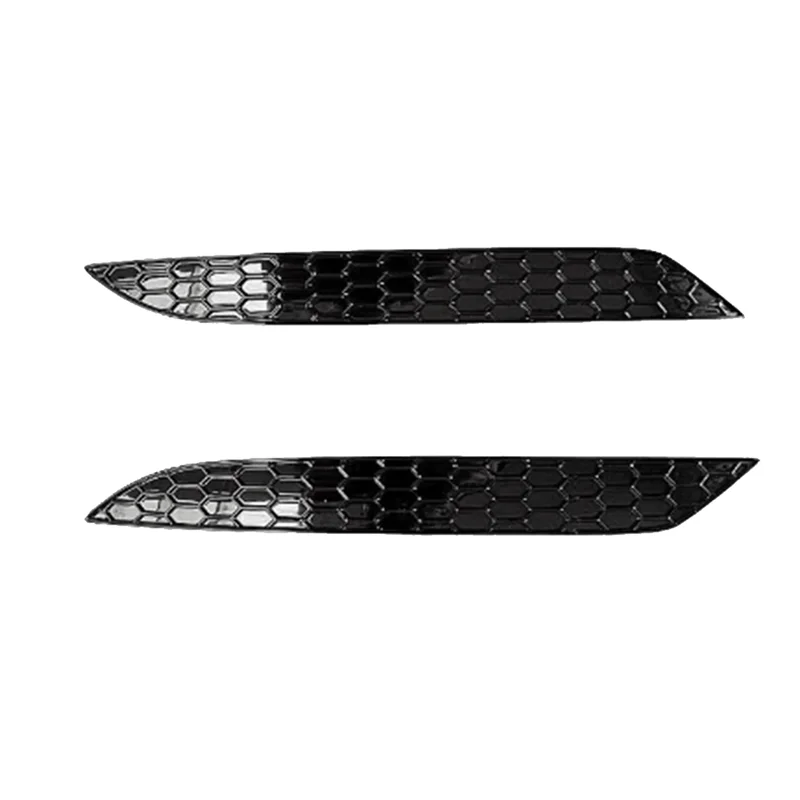 신뢰할 수있는 2Pcs 자동차 스타일링 벌집 테일 후면 안개 램프 커버 트림 스티커 골프 7.5 MK7.5 후면 바 범퍼 리플렉터 스트립