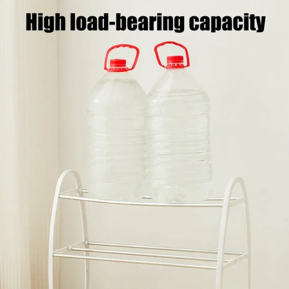 4 Layers Simple Shoe Rack Wear Resistant PP Material Storage Rack Elevated Design Modern Minimalism Shoe Organizer and Storage 6