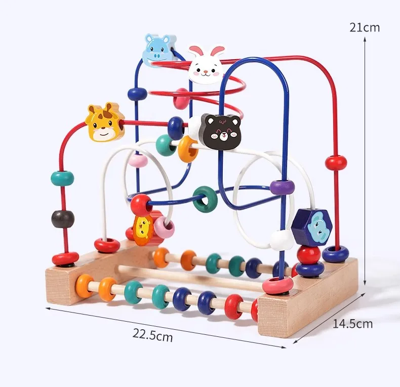 Multifunctional Educational Brain Training Toy with Beads & Color-Coding System,Exercise Thinking Ability,Motor Skills&Problem