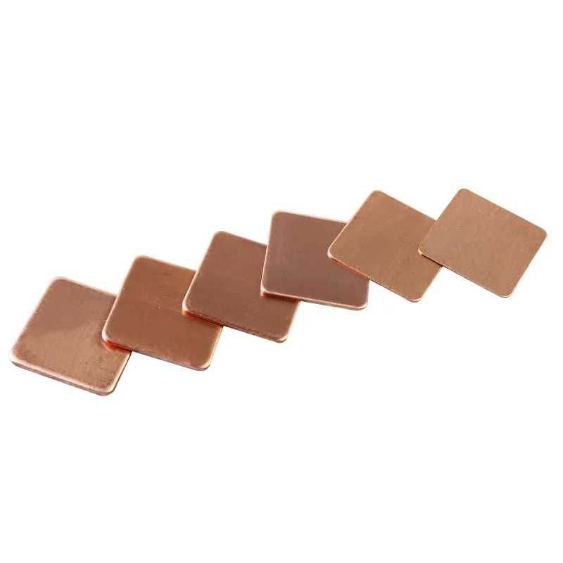 Premium Copper Thermal Pads - 10-Pack, Ultra-Thin 0.3mm to 2mm Sheets for Enhanced Heat Dissipation