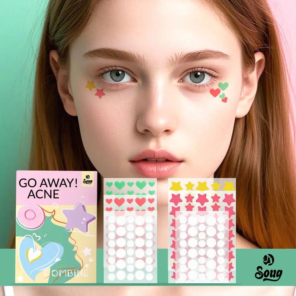 Colorful Heart Shaped Pimple Patches Skin Care Stickers
