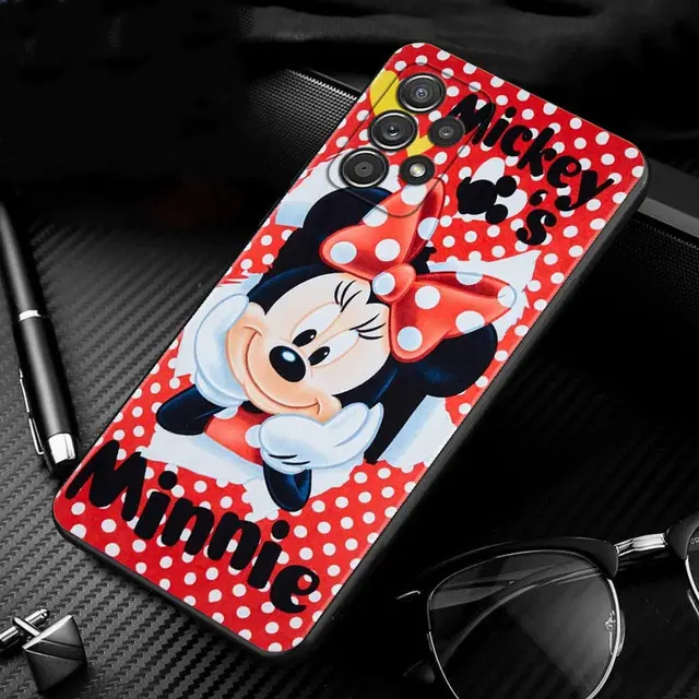 Phone Case For Samsung Galaxy A51 A12 A71 A41 A31 A21s A13 A03 A02s A02 A22 A32 4G/5G A52 A52s A72 Coque Cartoon Minnie Mouse B05