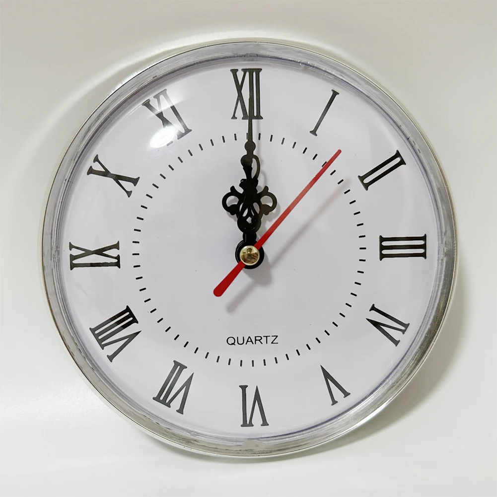 DIY 130MM Quartz Clock Insert Movement Roman Numeral Replacement Gold Silver