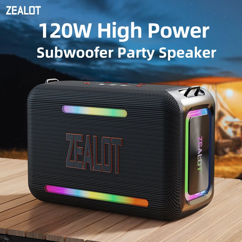 スピーカー・ウーファー ZEALOT ZEALOT S95 120W ZEALOT S95 Portable Wireless Speaker 120W with 4 Subwoofers 6D