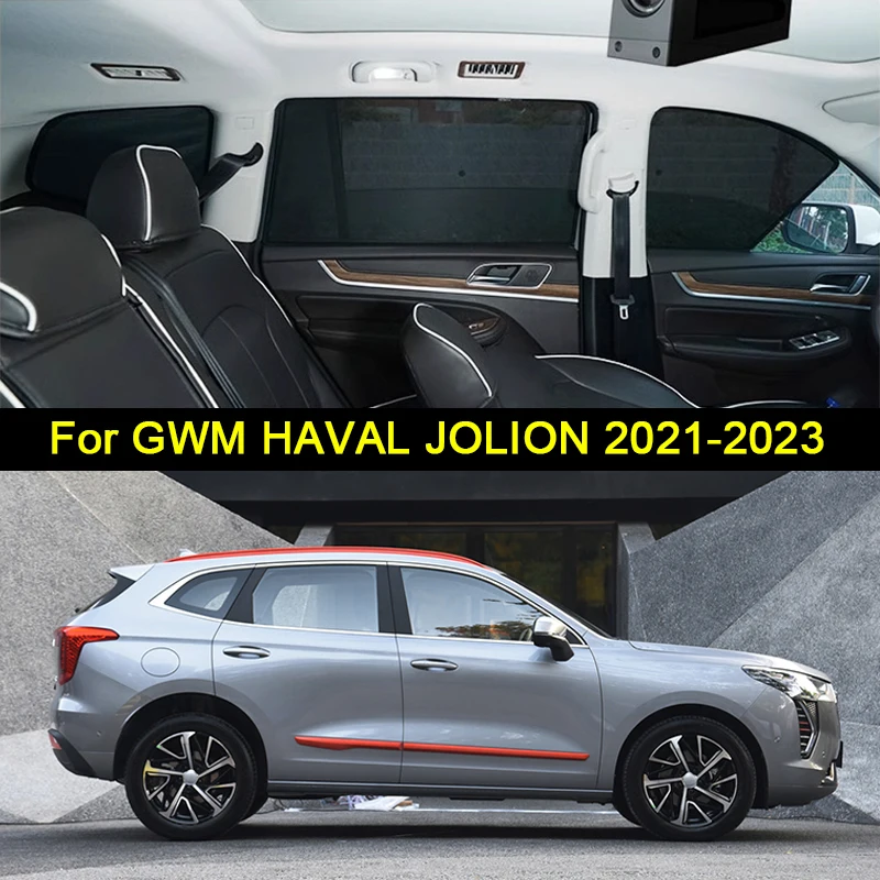 

For GWM HAVAL JOLION 2021-2023 Magnetic Car Sunshade Shield Front Windshield Curtain Car Side Window Sunshades Privacy Accessory