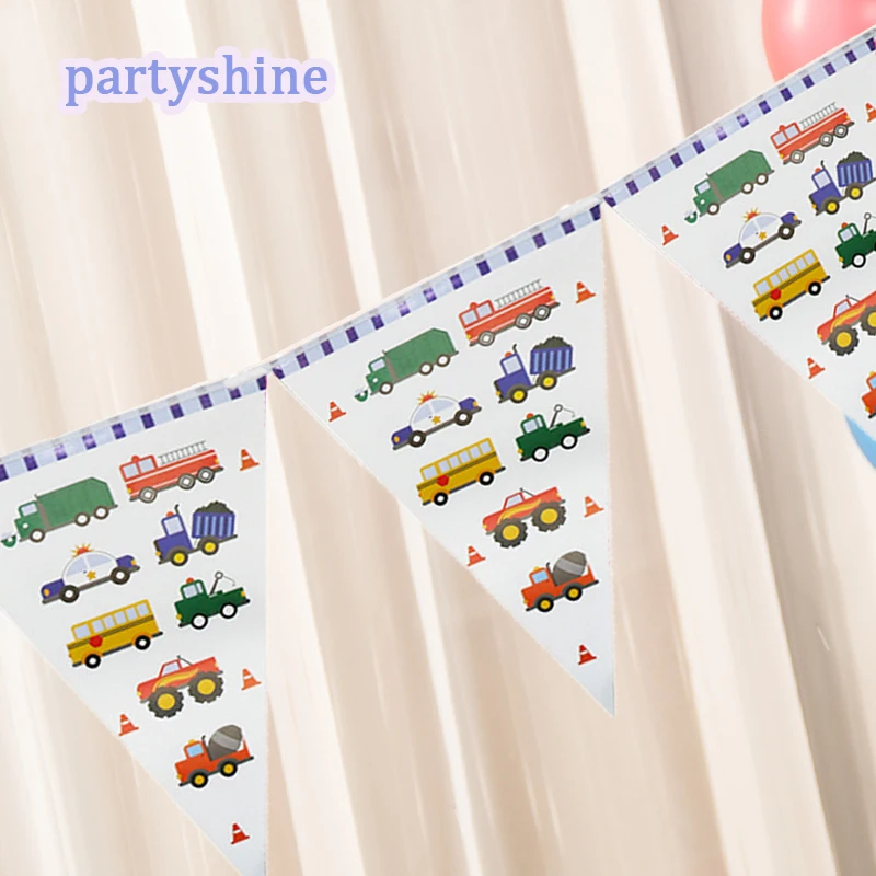 Camion Antincendio Ingegneria Automobili Zigolo Festa Di Buon Compleanno Banner Decorazione Ragazzo Ragazza Festa Di Compleanno Appeso Decor