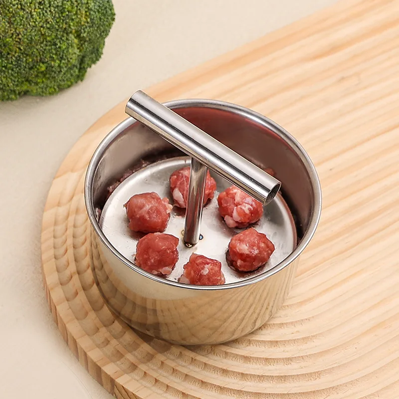 1pc Multi-Functional Stainless Steel Meatball Maker DIY Meatball Making Kit for Restaurant Kitchens Ideal for Cookie Dough