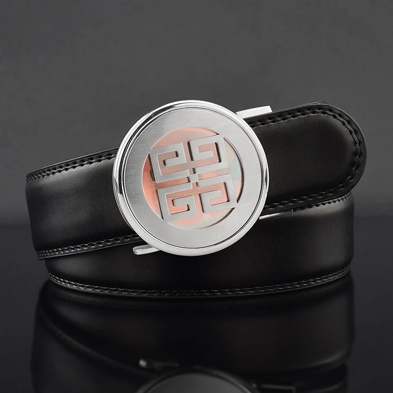 Black silver buckle