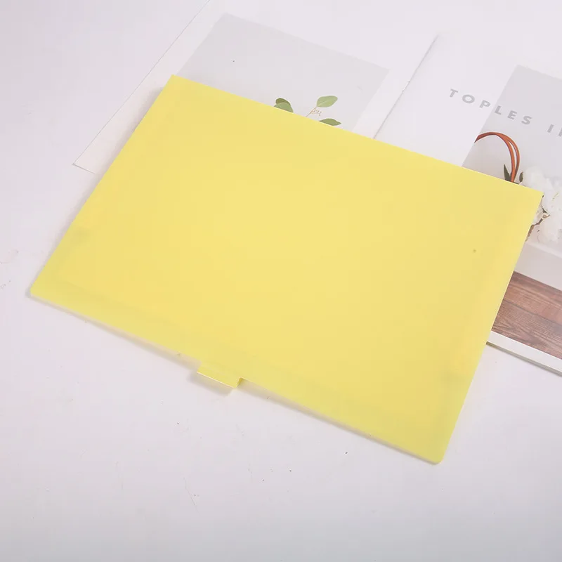 Multi Layer Folder Smiley pp Folder Multi-color a4 Folder Multi-layer Five-compartment Smile accordion Bag Button Test Paper Storage File Bag
