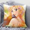 1pc Kawori Miyazono Animation Your Lie In April Pillow Case Square Pillow Bedroom Sofa LeisureCarLivingRoomHome Decoration 40X40 5