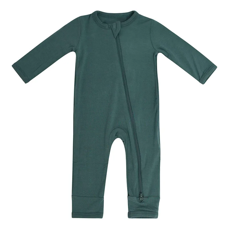 2022 Baby Summer Rompers Zipper Bamboo Newborn Infants Playsuits Boys and Girls Full Sleeve Jumpsuits Babies Clothing 0-24 Month Baby Bodysuits classic Baby Rompers