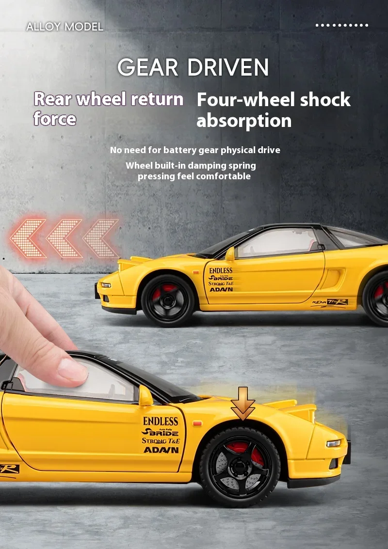 1:22 Honda Acura NSX NA1 Supercar Alloy Car Model Diecast Toy