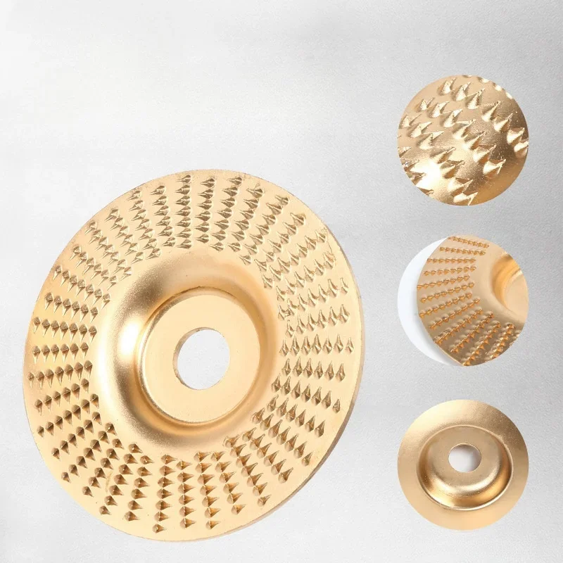 3 pieces of wood polishing tools,including angle grinder, burr grinding disc, burr grinding wheel, and woodworking tool