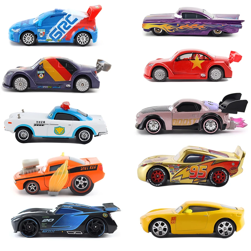 Disney Pixar Car 2 3 Lightning McQueen Jackson Storm Cruz Smokey 1:55 Diecast Vehicle Metal Alloy Model Kid Toys Christmas Gifts helicopter toys