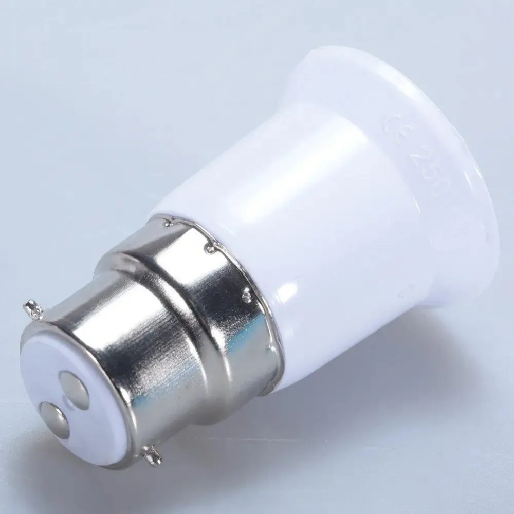 Description Picture 5 of item2/4/6/8/10PCS B22 To E27 Light Led Lamp Adapter Bulb Socket Base Converter Holder Converter Light Bulbs Socket Accessories