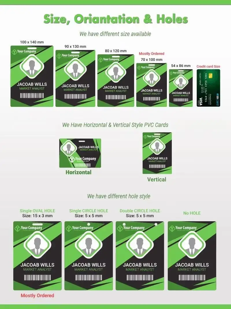 맞춤형 PVC 플라스틱 ID 카드 개인 맞춤형 PVC 명함 인사말 카드 회사 카드 로고 인쇄 86*54mm 크기 1개 주문 가능