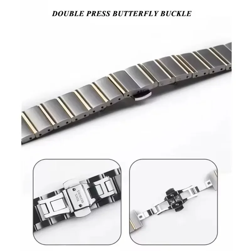 18mm Metal Stainless Steel Comfortable Wristband for Women