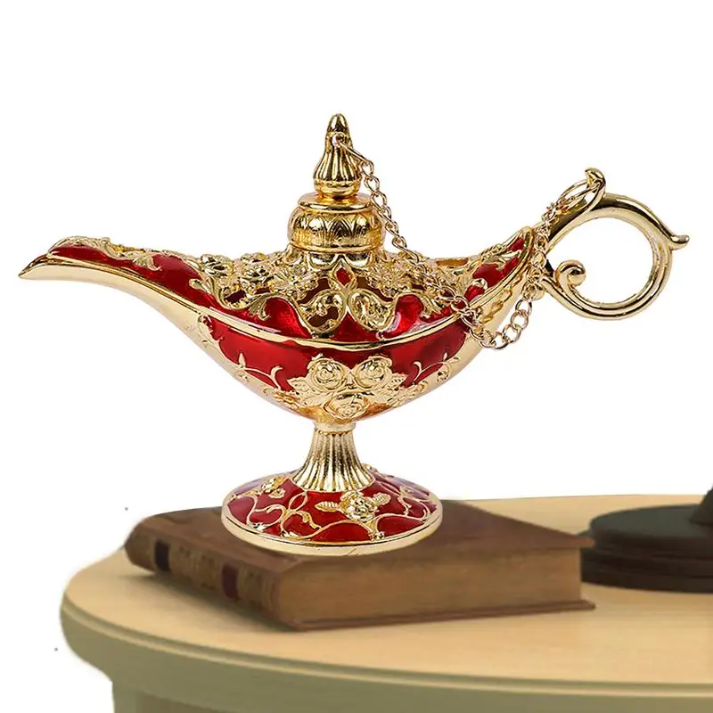 Aladdin Toys Classic Arabian Costume Puntelli Lampada Aladdin Lamp Wishing Light For Home Decor Regali Di Aladdin