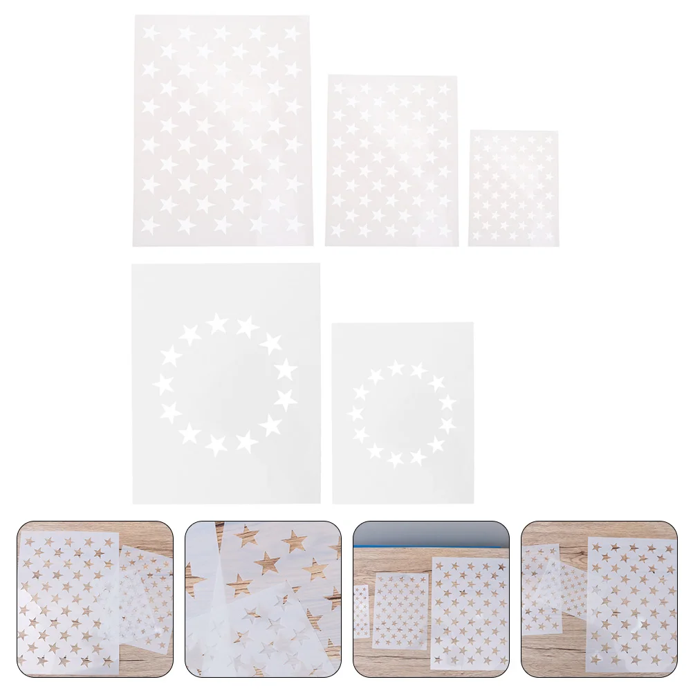 

5 шт., трафареты для рисования по дереву