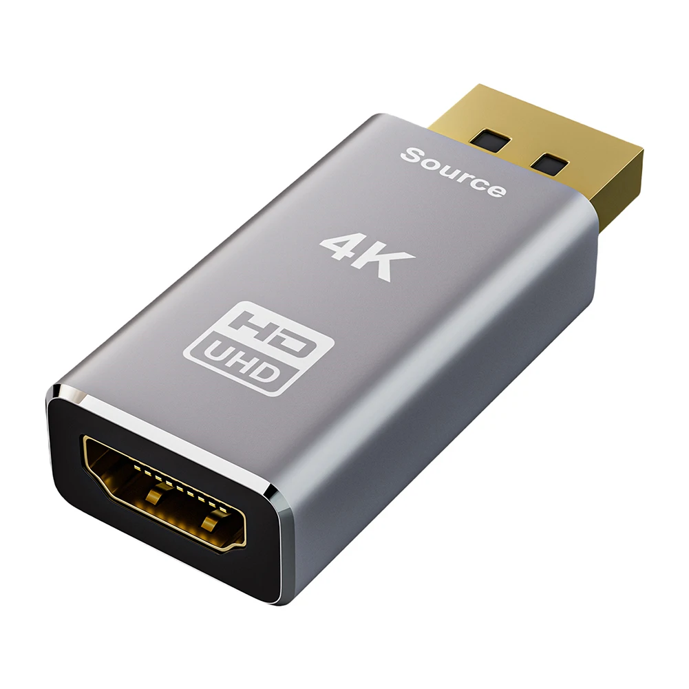 레노버 델 HP용 DP-HDMI 호환 어댑터, 수-암 DP 디스플레이 포트-HDMI 호환 어댑터, 4K, 30Gbps