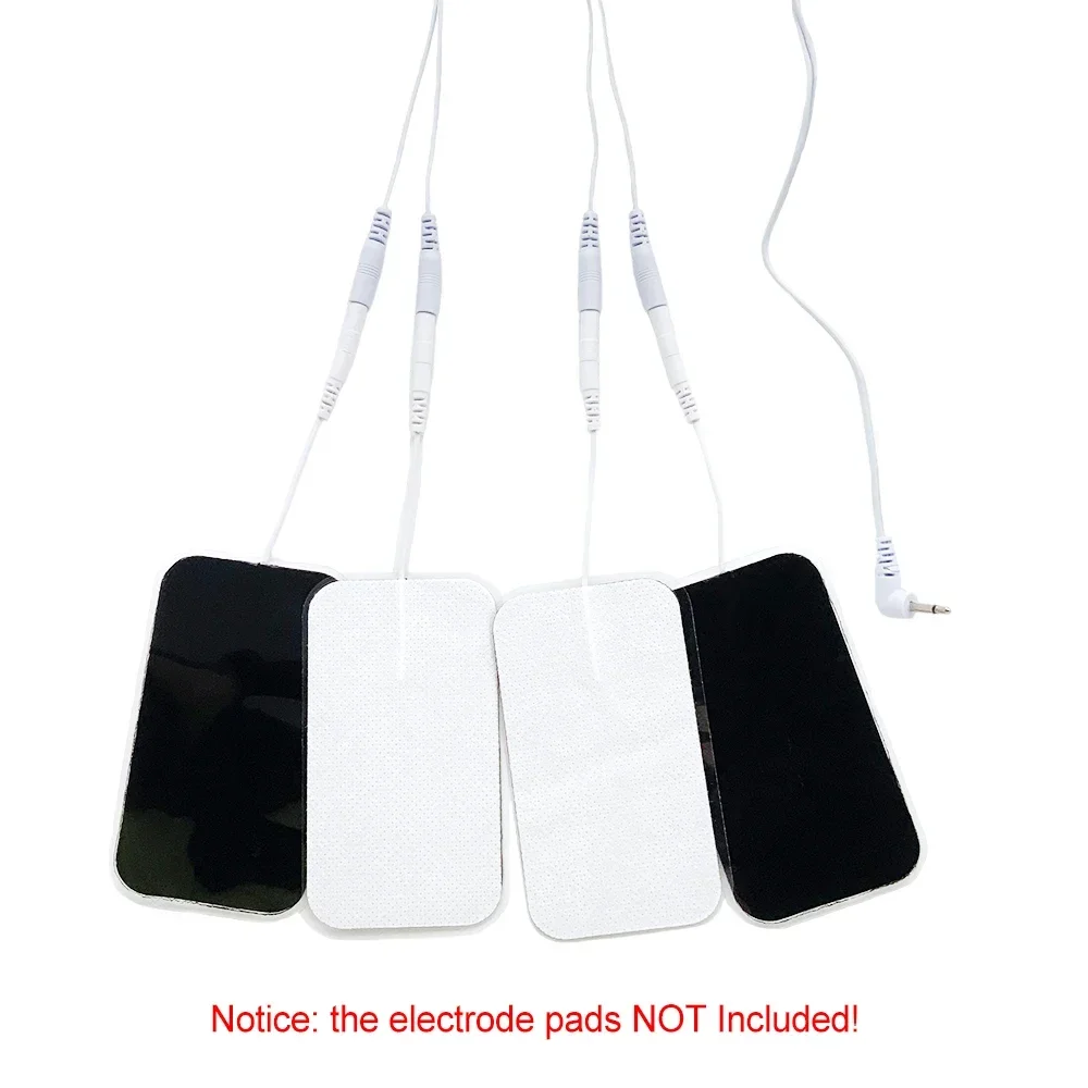 Electrode Wires Electrode Cable Line Wire 2.5mm Plug Type for TENS EMS Muscle Stimulator Acupuncture Electrical Nerve Body Massager 4 Way 2 Way