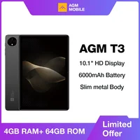 AGM Pad T3 2025 Tablet 10.1'' FHD Display Octa Core Dual 4G LET GPS Widevine L1 8GB+64GB 6000mAh Battery Android 14 1