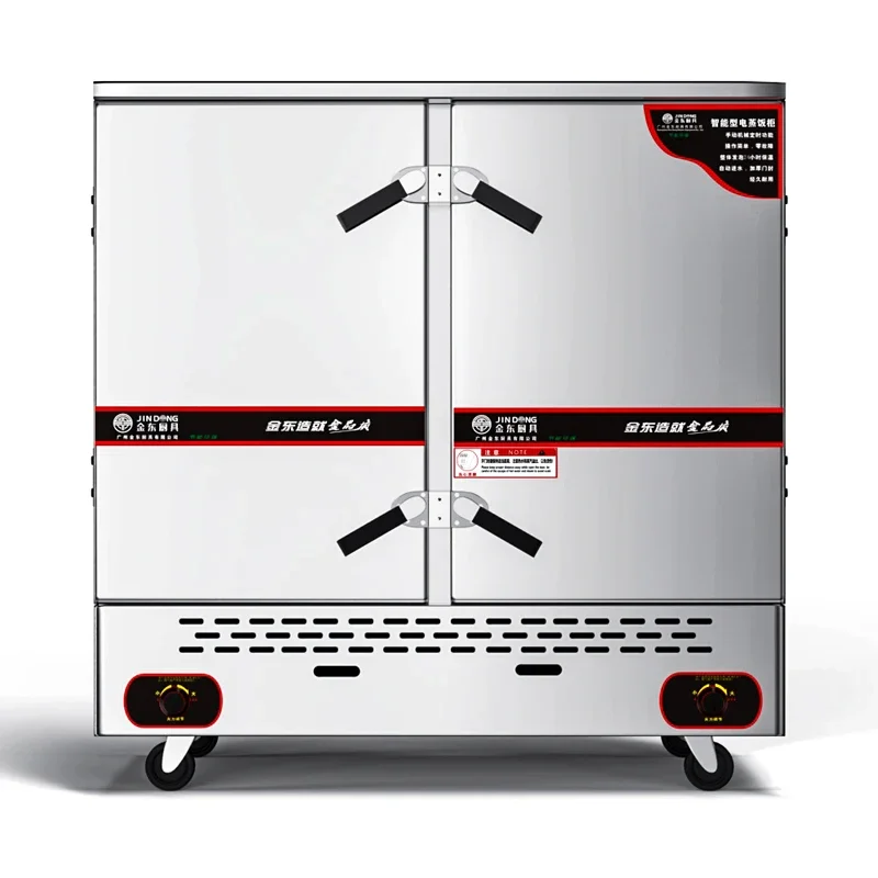 Double Door Chicken Heat Cabinet Gas Steam Cabinet Commercial Electric Bun Steamer Cabinet/Food Steam