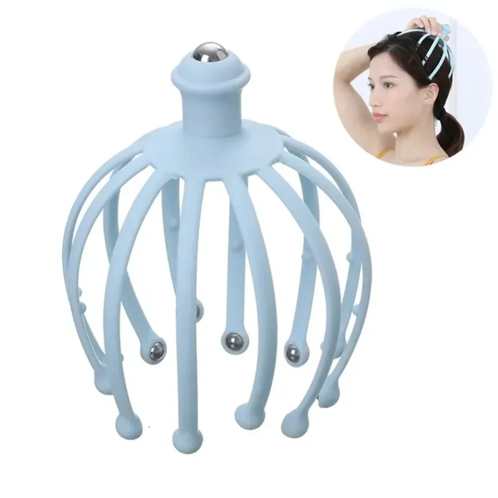 

1Pc 12 Claws Plastic Head Scalp Neck Equipment Head Massager Spa Stress Release Relax Massage Body Massager Health Care Tools