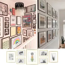 Aluminum Metal Picture Frame For Wall DIY Photo Frame Photos 20X30 30X40 40X60cm With Plexiglass Wall Art Poster Frame Wholesale