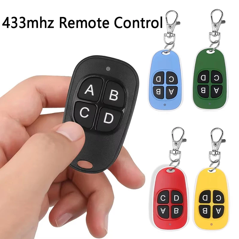 433 Key Fob Remote Control 433.92Mhz 4 Keys Duplicator Copy Code Wireless Universal ...