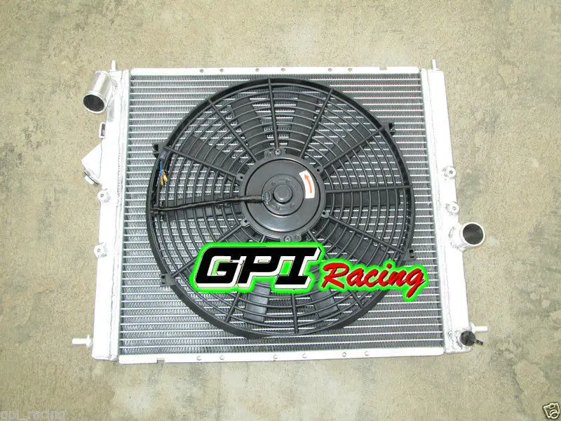 radiator aluminium +FAN FOR Renault Clio 16S/Williams MT 1.8L/2.0L 16V F7R engine 1993-96