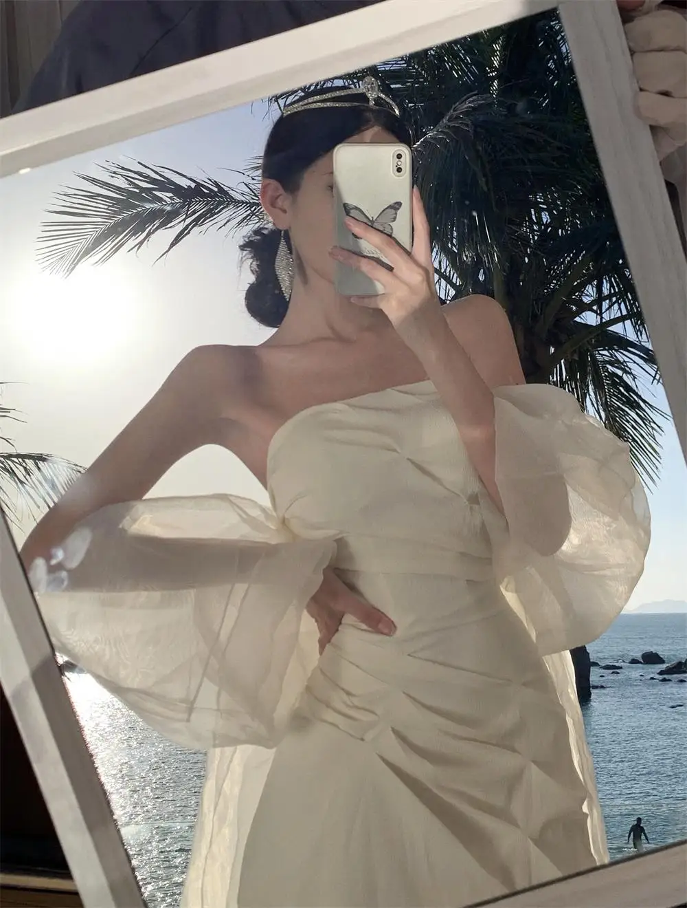 Elegant Wedding Long Dresses for Women Strapless Bodycon Mermaid Evening Party Dress Slim Prom Robe Korean Fashion Vestido Mujer