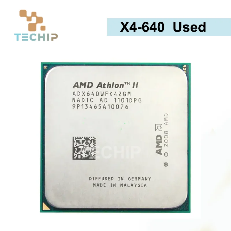 AMD Athlon II X4 640 3GHz Quad-Core CPU Processor ADX640WFK42GM X4-640 ...